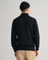Gant Casual Cotton Half Zip Rib Endings Trui Zwart