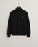 Gant Casual Cotton Half Zip Rib Endings Trui Zwart