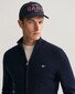 Gant Casual Cotton Zip Cardigan Vest Avond Blauw