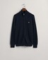 Gant Casual Cotton Zip Cardigan Vest Avond Blauw