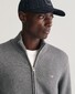 Gant Casual Cotton Zip Cardigan Vest Dark Grey Melange