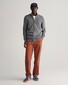 Gant Casual Cotton Zip Cardigan Vest Dark Grey Melange