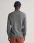 Gant Casual Cotton Zip Cardigan Vest Dark Grey Melange