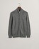 Gant Casual Cotton Zip Cardigan Vest Dark Grey Melange