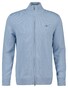 Gant Casual Cotton Zip Cardigan Vest Fresh Blue