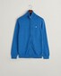 Gant Casual Cotton Zip Cardigan Vest Rich Blue