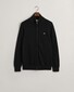 Gant Casual Cotton Zip Cardigan Vest Zwart