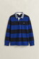 Gant Chambray Stripe Heavy Rugger Twill Collar Pullover Blue
