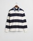 Gant Chambray Stripe Heavy Rugger Twill Collar Pullover Eggshell