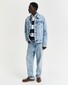 Gant Chambray Stripe Heavy Rugger Twill Collar Trui Eggshell