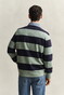 Gant Chambray Stripe Heavy Rugger Twill Collar Trui Surplus Mint