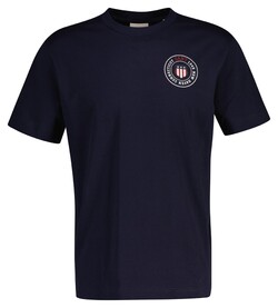 Gant Circle Chest Graphic Short Sleeve Crew Neck T-Shirt Avond Blauw
