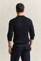 Gant Classic Cable Knit Organic Cotton Polo Collar Trui Avond Blauw