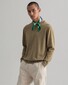 Gant Classic Cotton Crew Trui Aloe Green Melange