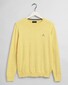 Gant Classic Cotton Crew Trui Brimstone Yellow Melange
