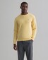 Gant Classic Cotton Crew Trui Brimstone Yellow Melange