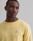 Gant Classic Cotton Crew Trui Brimstone Yellow Melange