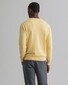 Gant Classic Cotton Crew Trui Brimstone Yellow Melange