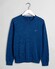 Gant Classic Cotton Crew Trui Dark Jeansblue Melange