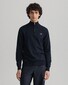 Gant Classic Cotton Half Zip Trui Avond Blauw