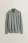 Gant Classic Cotton Half Zip Trui Ceramic Grey