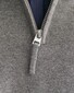 Gant Classic Cotton Half Zip Trui Dark Grey Melange
