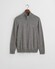 Gant Classic Cotton Half Zip Trui Dark Grey Melange
