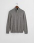 Gant Classic Cotton Half Zip Trui Dark Grey Melange