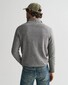 Gant Classic Cotton Half Zip Trui Dark Grey Melange