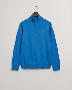 Gant Classic Cotton Half Zip Trui Day Blue