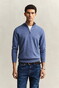 Gant Classic Cotton Half Zip Trui Denim Blue