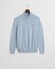 Gant Classic Cotton Half Zip Trui Fresh Blue
