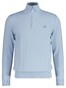 Gant Classic Cotton Half Zip Trui Fresh Blue