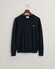 Gant Classic Cotton Ronde Hals Trui Avond Blauw