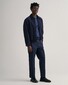 Gant Classic Cotton Ronde Hals Trui Dark Jeansblue Melange