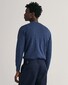 Gant Classic Cotton Ronde Hals Trui Dark Jeansblue Melange
