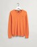 Gant Classic Cotton V-Hals Trui Oranje Melange