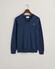 Gant Classic Cotton V-Neck Trui Dark Jeansblue Melange