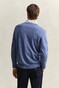 Gant Classic Cotton V-Neck Trui Denim Blue