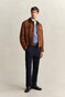Gant Classic Cotton V-Neck Trui Denim Blue