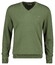 Gant Classic Cotton V-Neck Trui Dry Herb Green