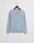 Gant Classic Cotton V-Neck Trui Fresh Blue