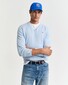 Gant Classic Cotton V-Neck Trui Fresh Blue