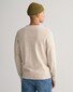 Gant Classic Cotton V-Neck Trui Licht Beige Melange