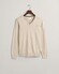 Gant Classic Cotton V-Neck Trui Licht Beige Melange