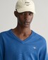 Gant Classic Cotton V-Neck Trui Rich Blue