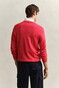 Gant Classic Cotton V-Neck Trui Rose Red