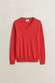 Gant Classic Cotton V-Neck Trui Rose Red