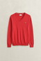 Gant Classic Cotton V-Neck Trui Rose Red
