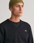 Gant Classic Cotton V-Neck Trui Zwart